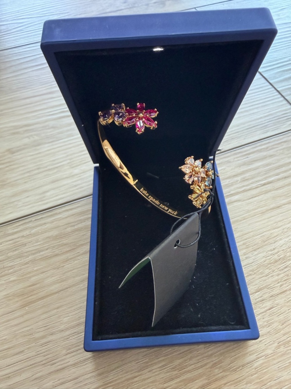 Kate Spade “First Bloom” Open Hinge Bangle Bracelet NWT!